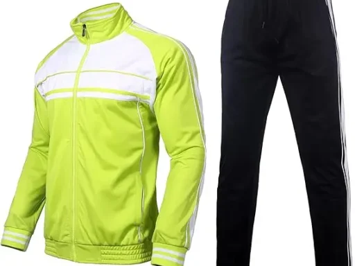 Men's 2-Piece Tracksuit Set – Full Zip Athletic Sweatsuit with Pockets