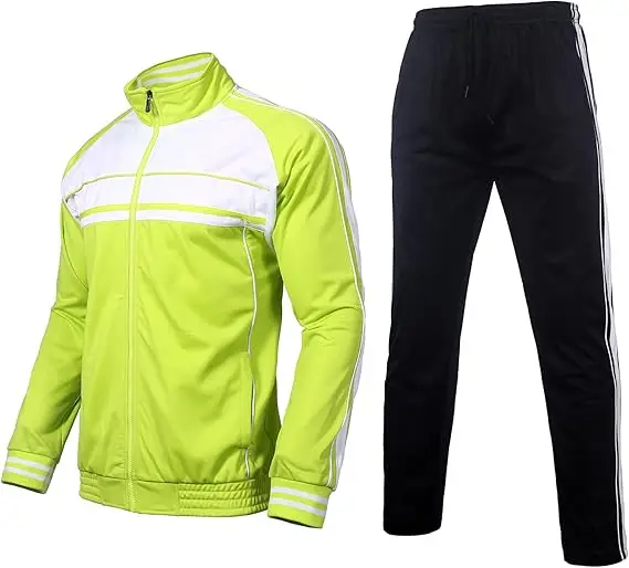 Home Men's 2-Piece Tracksuit Set – Full Zip Athletic Sweatsuit with Pockets