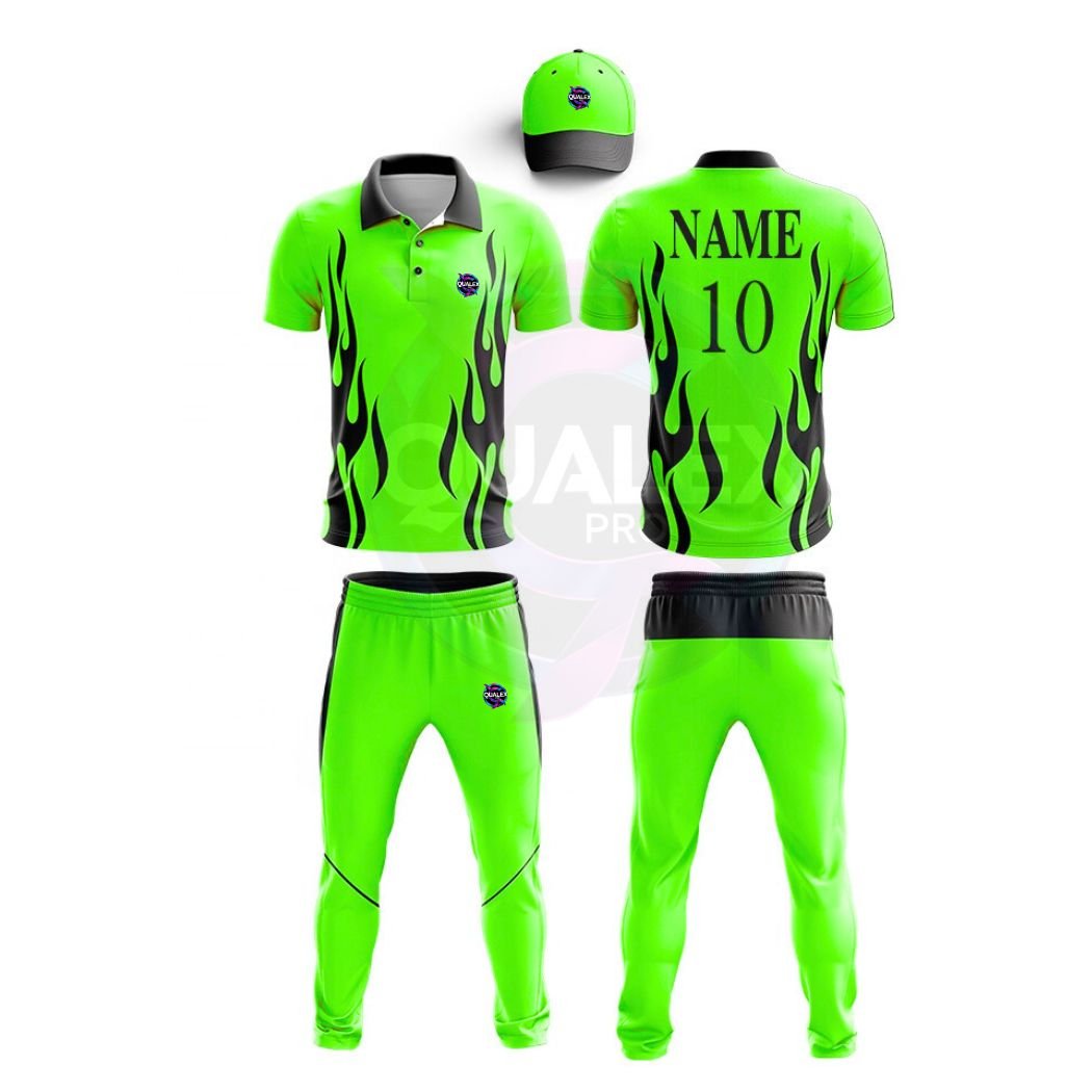 Home Qualex Pro Cricket Uniform Colur Green