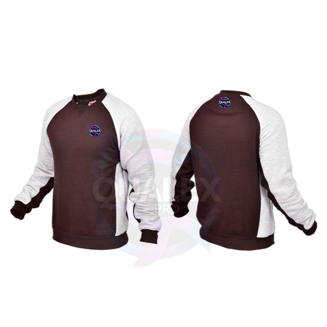Qualex Pro jersy Colur brown1 Men’s Varsity Baseball Jacket – College Style Cotton Bomber, Breathable & Comfortable with Custom Embroidery Logo - Image 2