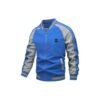 "Fashionable Blue & Grey Satin Baseball Jacket – Embroidered Back, Full-Zip Varsity Bomber for Spring & Autumn" Qualex Pro Fashionable Blue Grey Satin Baseball Jacket Embroidered Back Full Zip Varsity Bomber Spring Autum 100x100