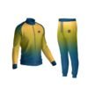 "Custom Football Team Jacket – Full-Zip Training Tracksuit with Elastic Waist, Ideal for Autumn Soccer Wear" Qualex Pro Tracksuit Football Colure Blue Yellow 1 100x100