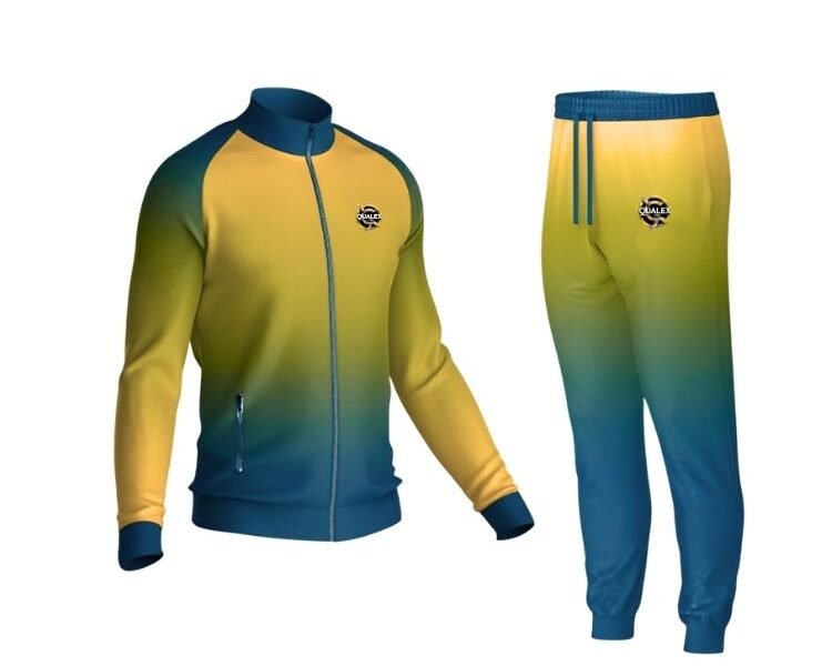 Home "Custom Football Team Jacket – Full-Zip Training Tracksuit with Elastic Waist, Ideal for Autumn Soccer Wear"