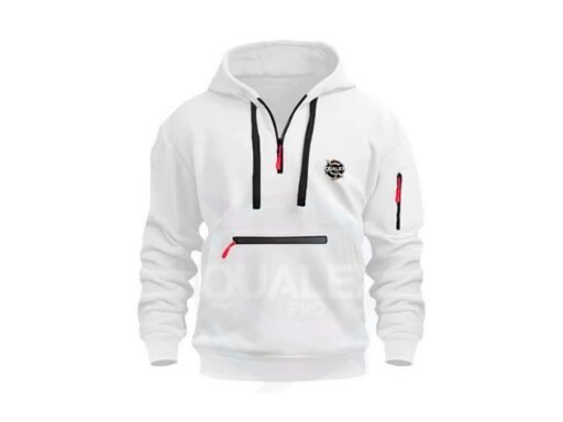 unisex terry cloth shoulder zipper hoodie – soft solid color trendy sweatshirt by tide