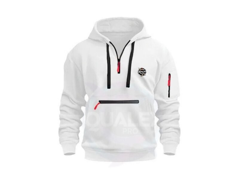 Home unisex terry cloth shoulder zipper hoodie – soft solid color trendy sweatshirt by tide