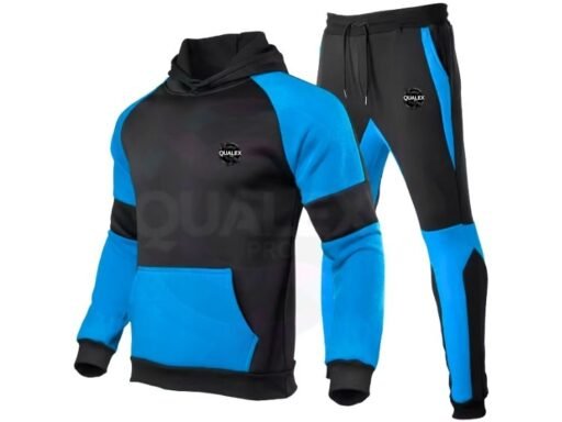 wholesale men’s tracksuits – new autumn/winter color stitching hoodie and trousers set