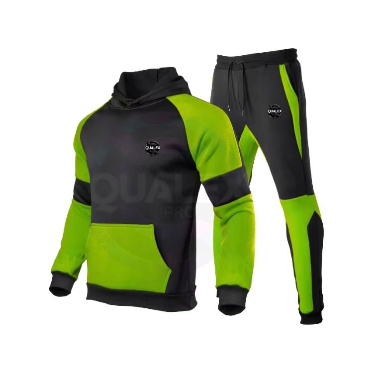 wholesale men’s tracksuits – new autumn/winter color stitching hoodie and trousers set