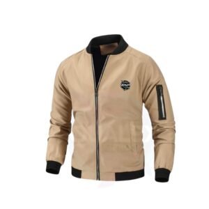 wholesale custom men’s jackets – windproof bomber coats with printed logo | oem autumn wear