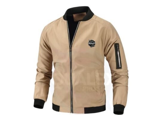 Cart wholesale custom men’s jackets – windproof bomber coats with printed logo | oem autumn wear