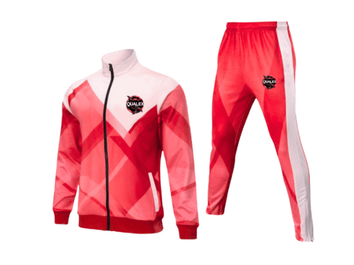 custom retro soccer tracksuit | breathable long sleeve football training jacket & pants set